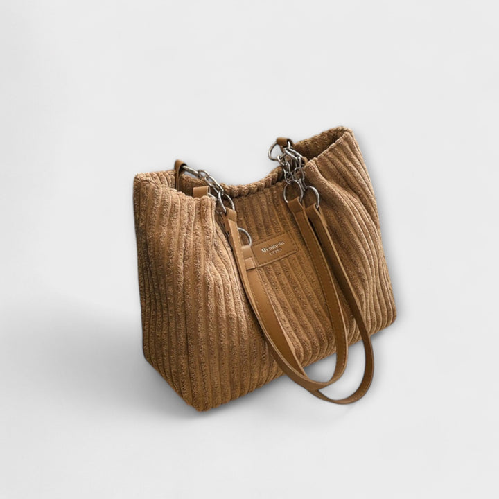 Léora. - Wäch Cord-Schultertasche