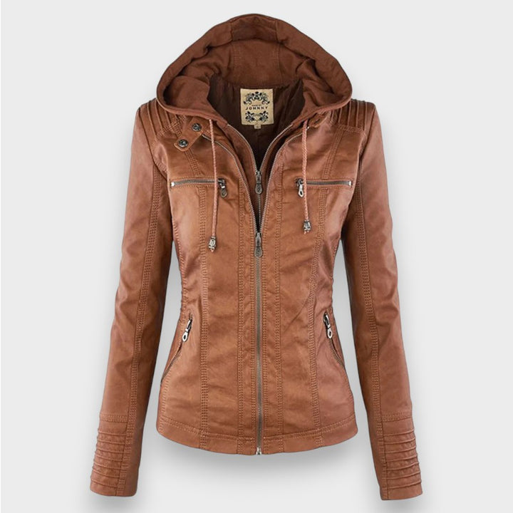Leni | Leder Bikerjacke
