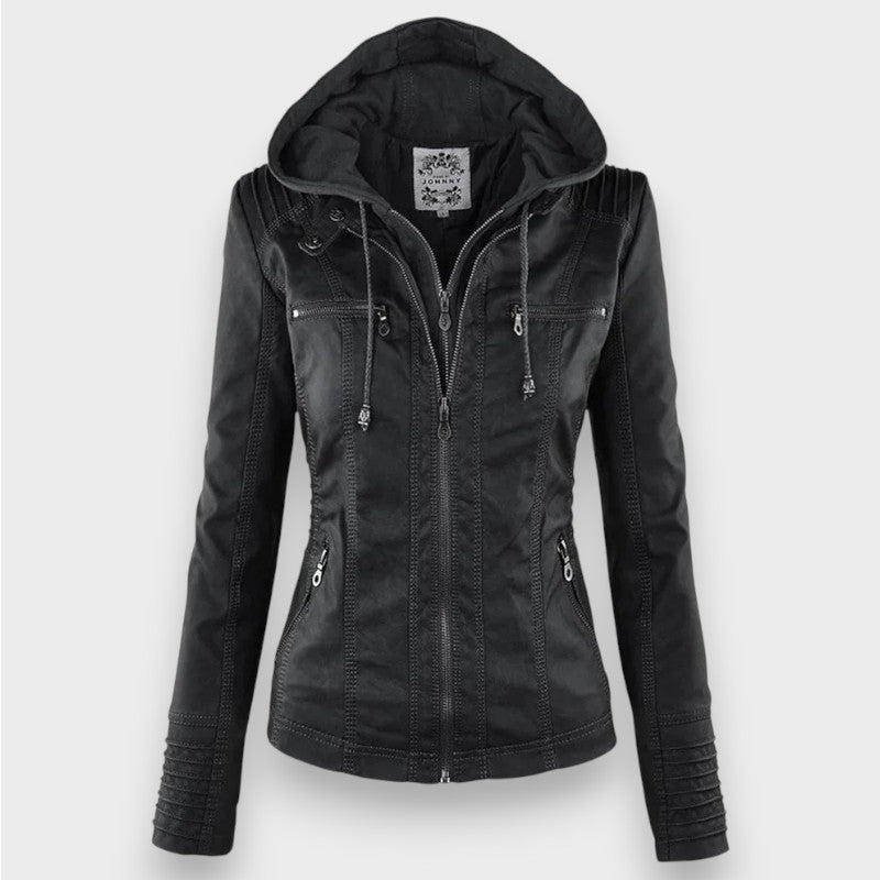 Leni | Leder Bikerjacke