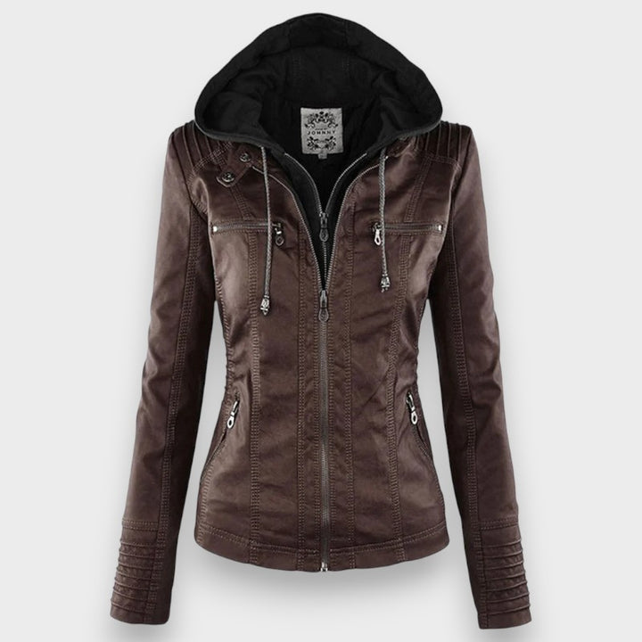 Leni | Leder Bikerjacke
