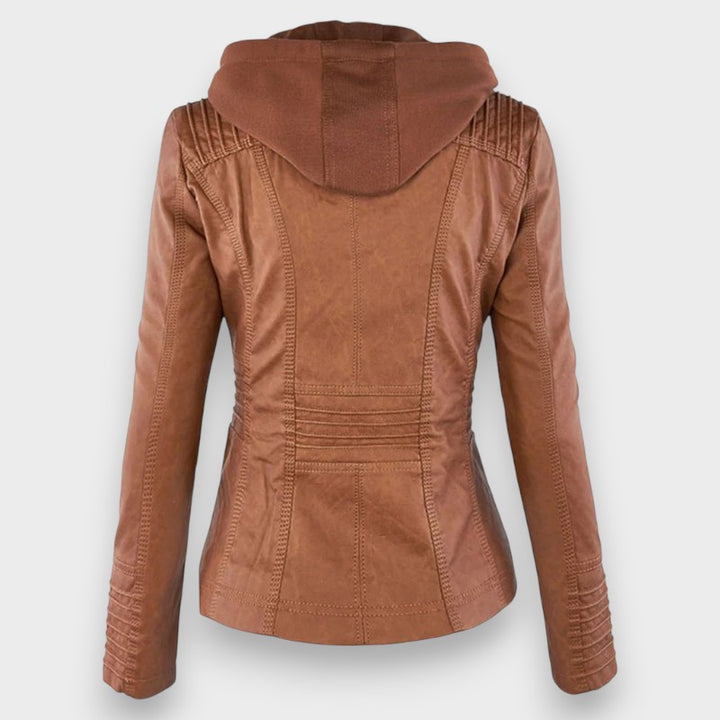 Leni | Leder Bikerjacke