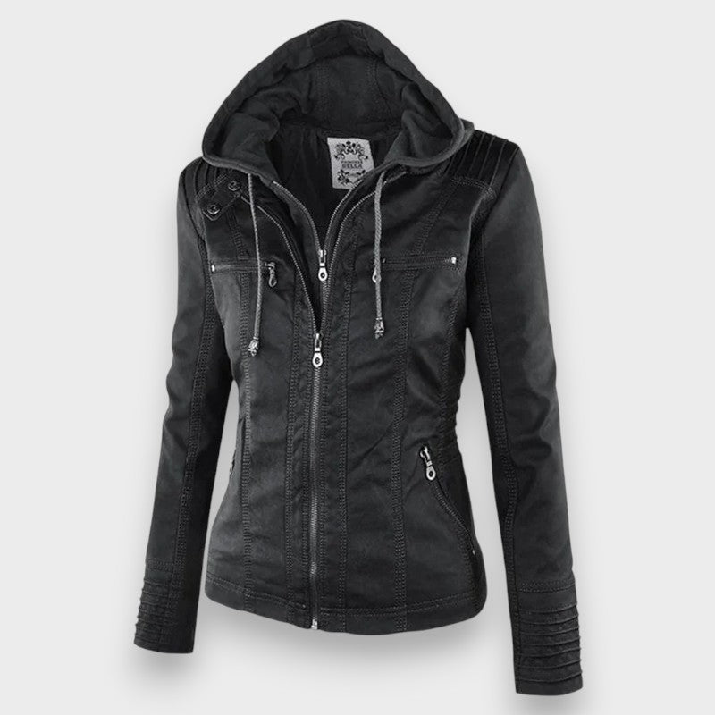 Leni | Leder Bikerjacke
