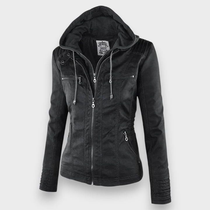 Leni | Leder Bikerjacke
