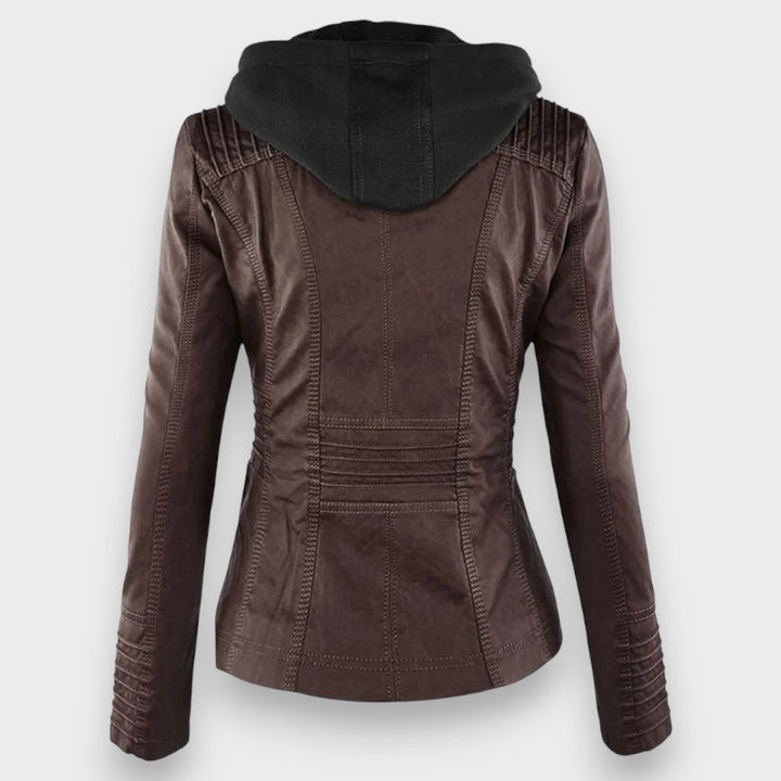 Leni | Leder Bikerjacke