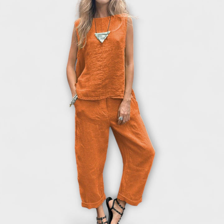 Jennifer - gmüetlichs Baumwolle-Leinen Outfit