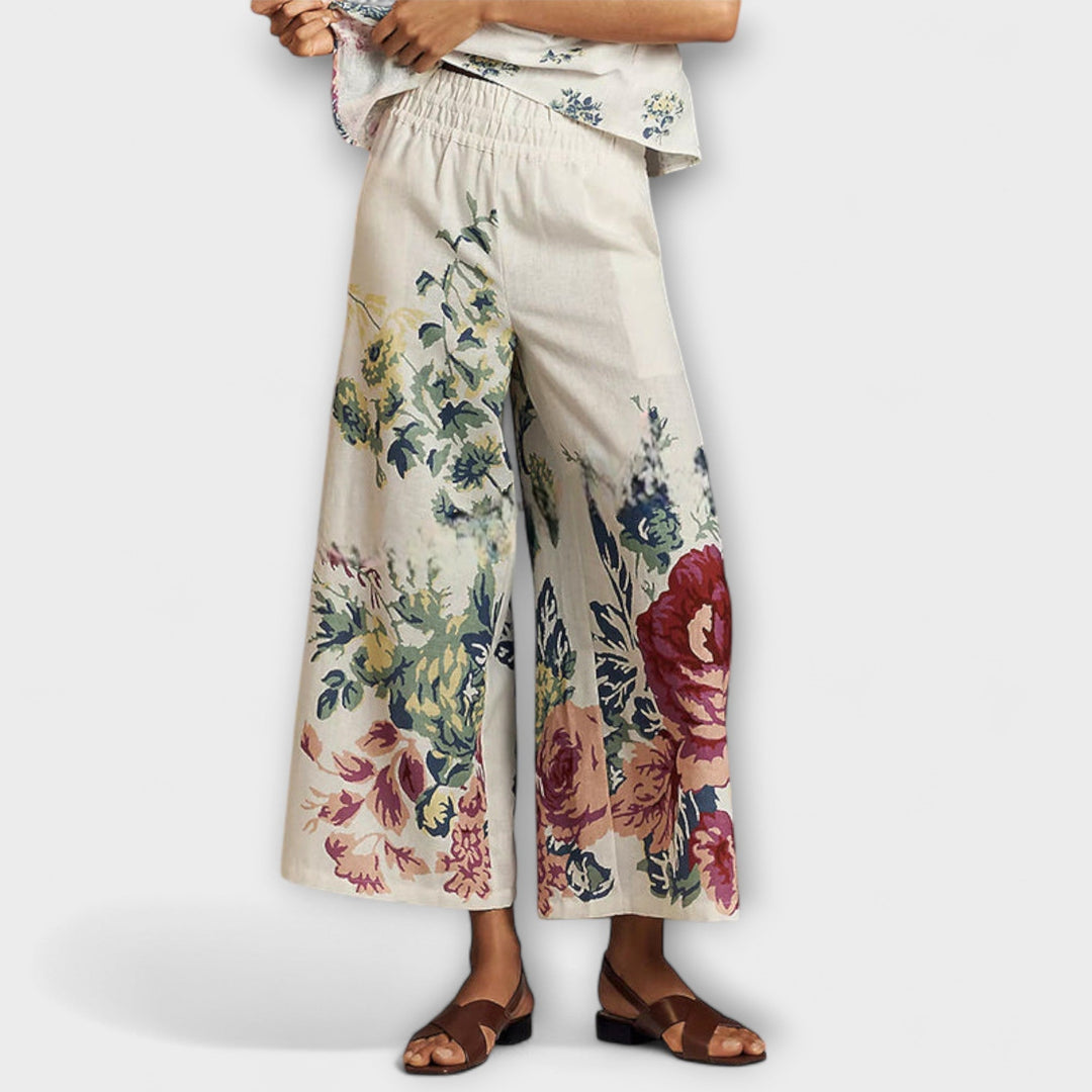 Indigo - Sommer Blüememuster Set