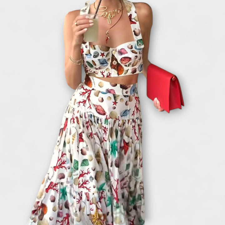 Heather - Schickes zwei-teiligs Rock-Set