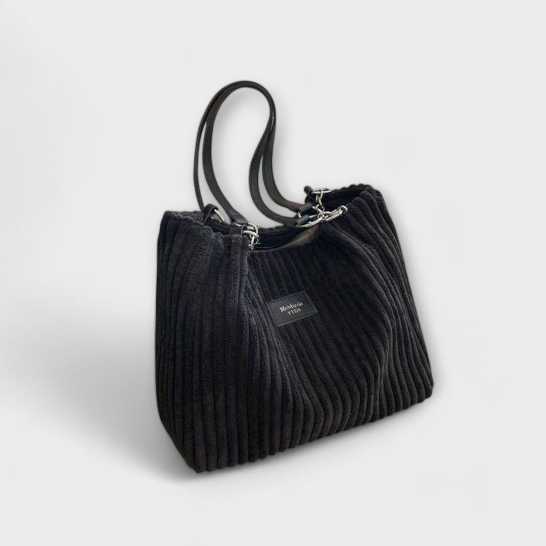 Léora. - Wäch Cord-Schultertasche