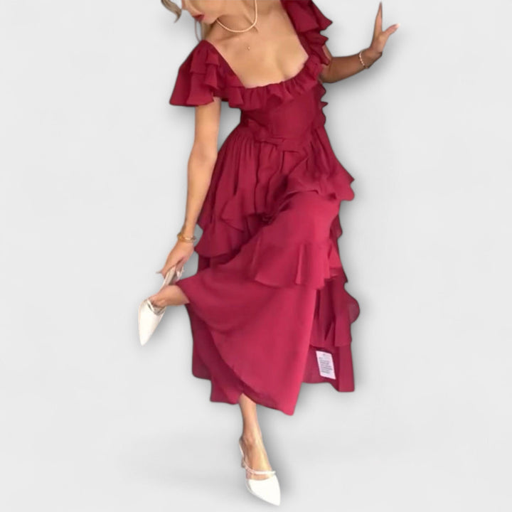 Elisa - Kleid mit Rüschendetails