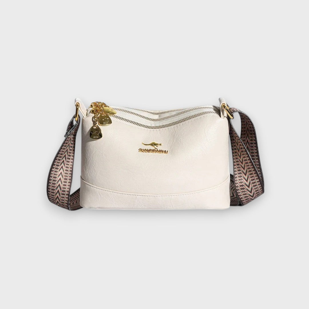 Jana | Schultertasche aus raffiniertem Leder