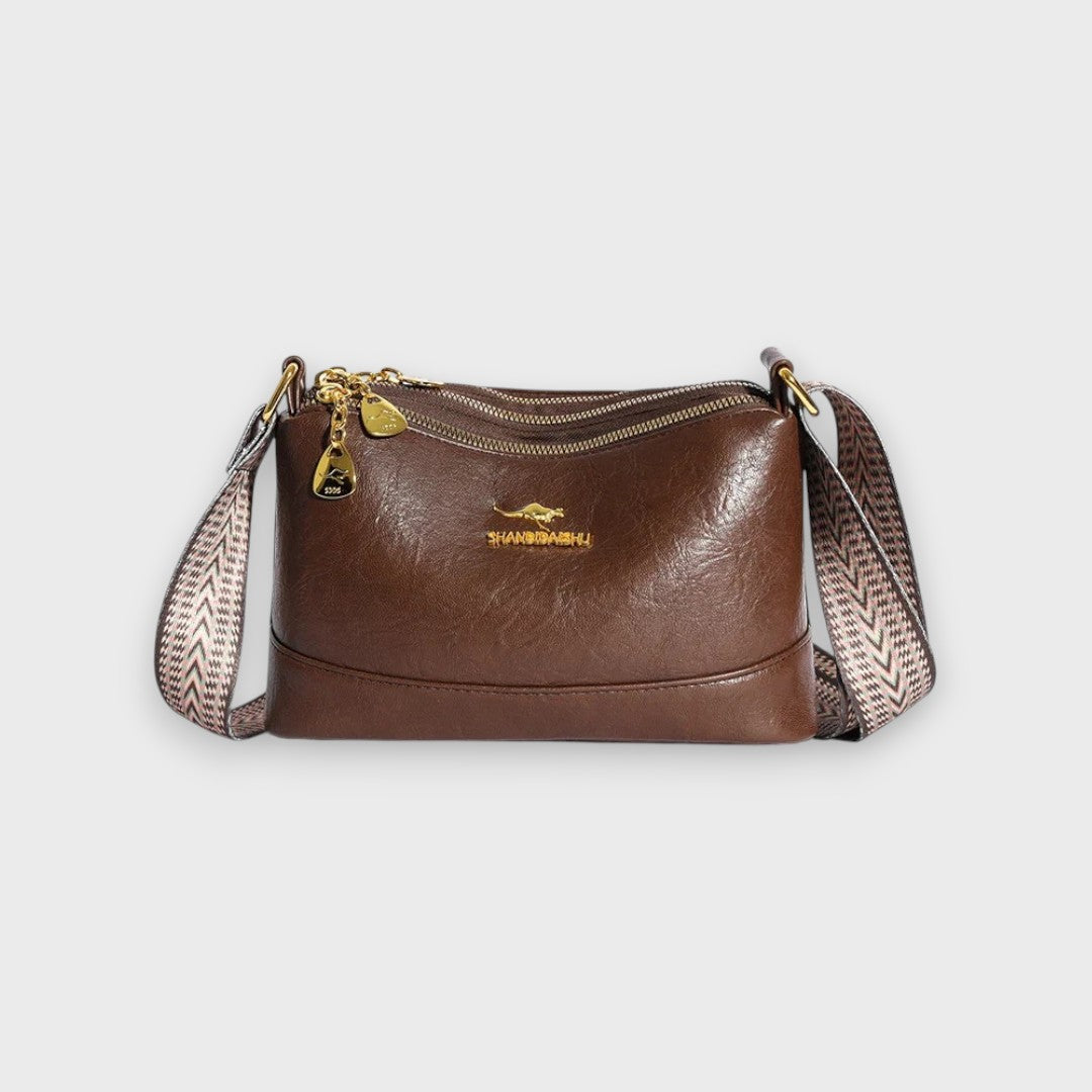 Jana | Schultertasche aus raffiniertem Leder