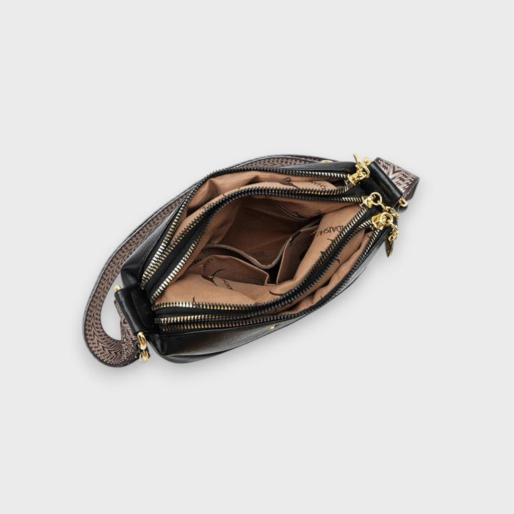 Jana | Schultertasche aus raffiniertem Leder