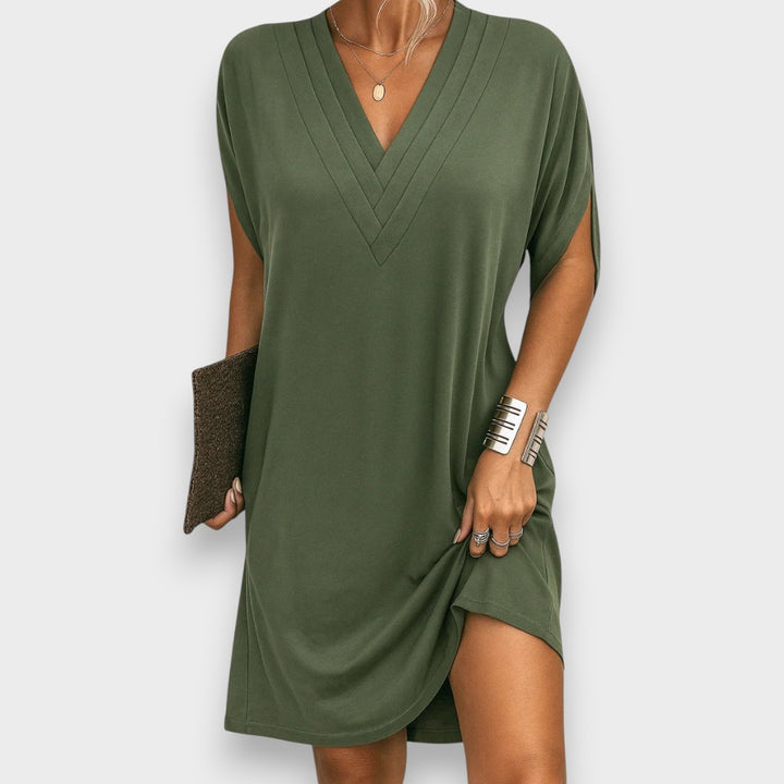 Rachel | V-Ausschnitts Casual Mini-Chleid