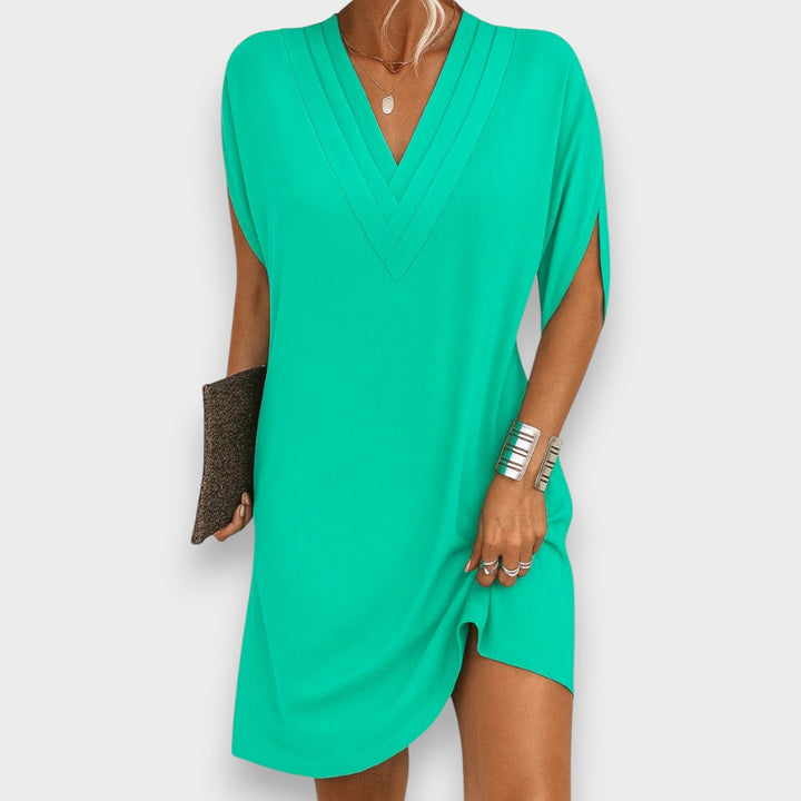Rachel | V-Ausschnitts Casual Mini-Chleid