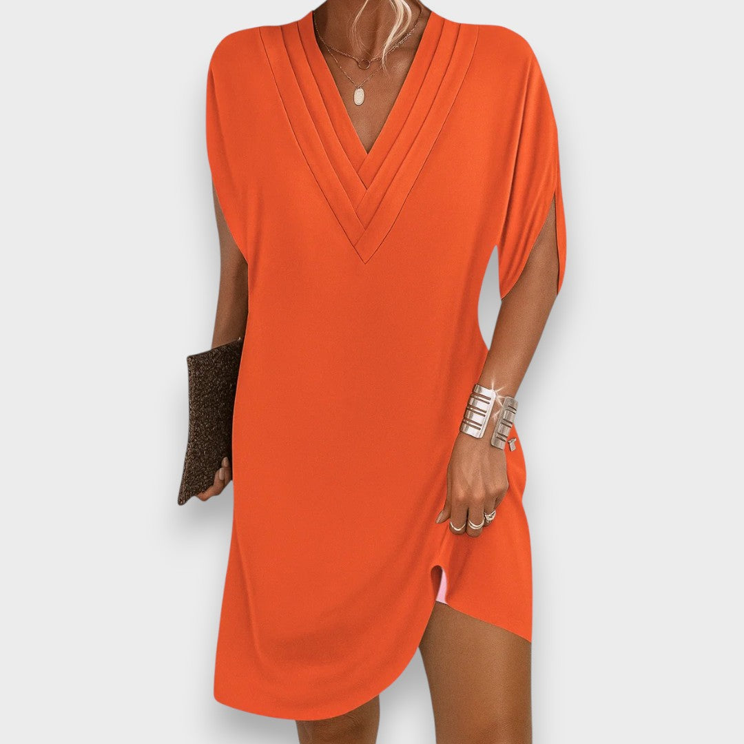 Rachel | V-Ausschnitts Casual Mini-Chleid