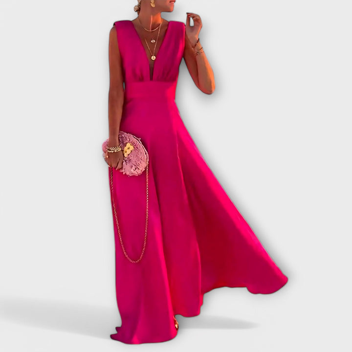 Elegants ärmelloses Damekleid