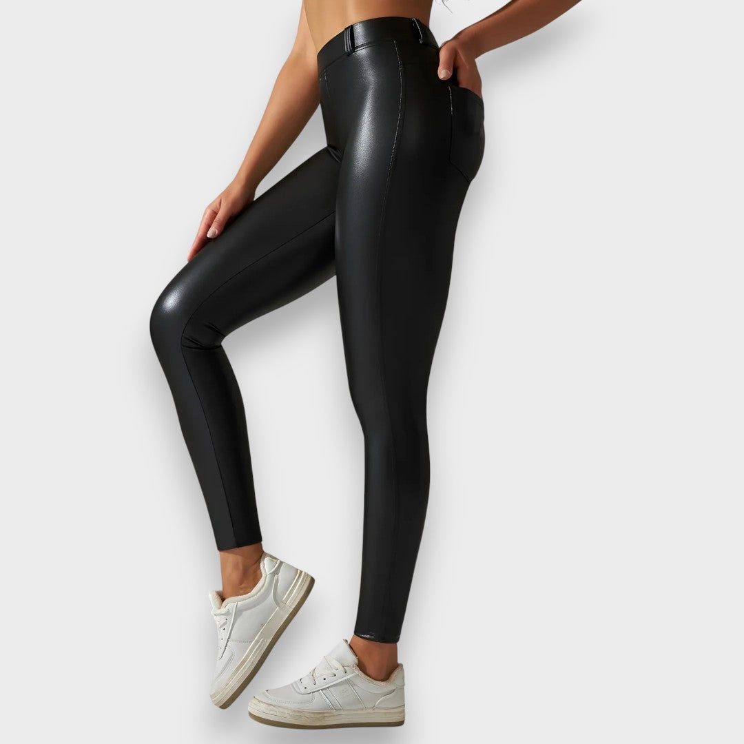 Alice | Kunstleder Formstrumpfhose