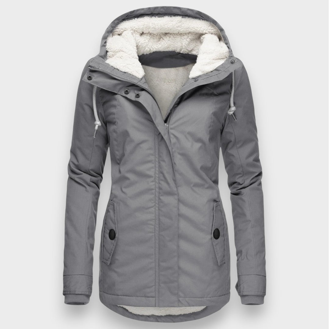 Chloé | Herbstliche lange Fleecejacke