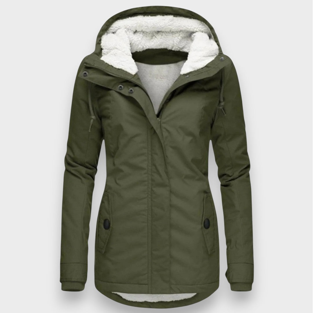 Chloé | Herbstliche lange Fleecejacke