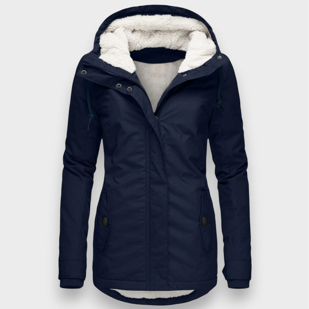 Chloé | Herbstliche lange Fleecejacke