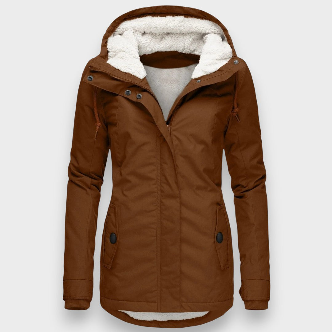 Chloé | Herbstliche lange Fleecejacke