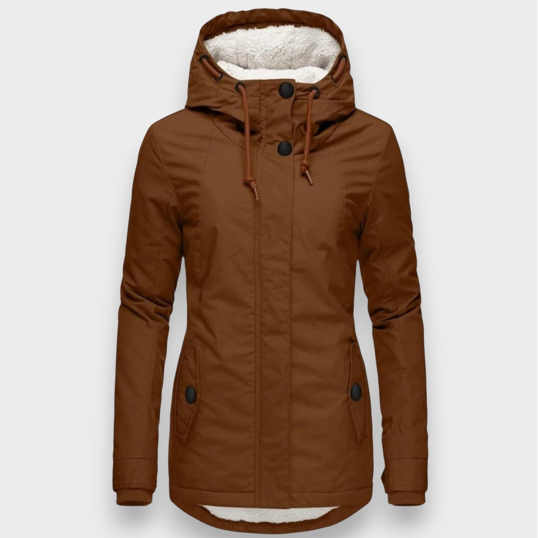 Chloé | Herbstliche lange Fleecejacke