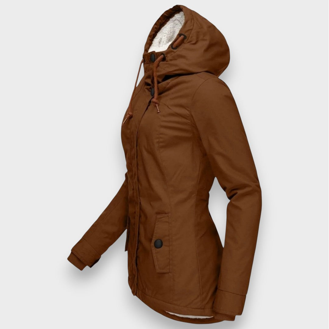 Chloé | Herbstliche lange Fleecejacke