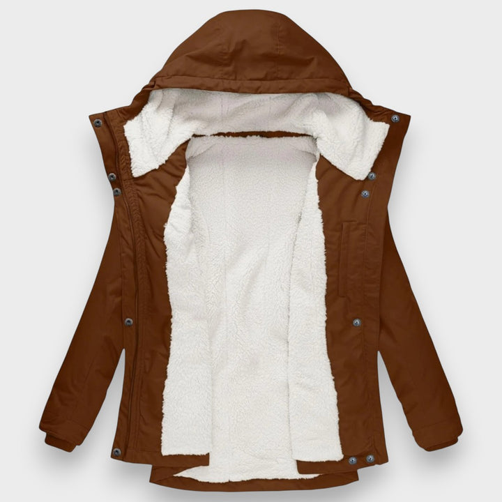 Chloé | Herbstliche lange Fleecejacke