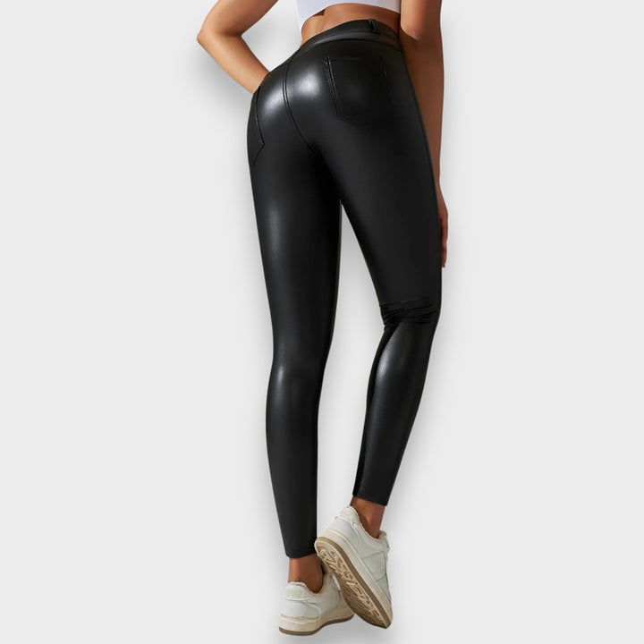 Alice | Kunstleder Formstrumpfhose