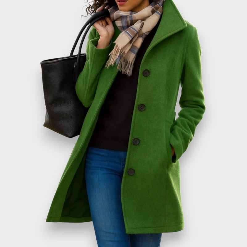 Carla | Klassischer Mantel mit eleganten Knöpfen