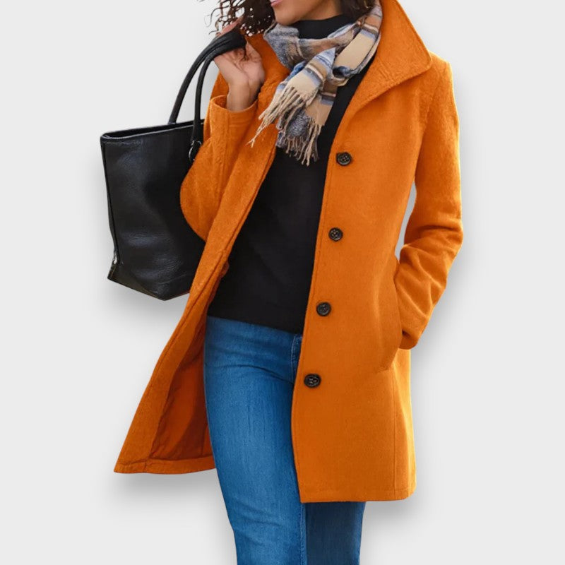 Carla | Klassischer Mantel mit eleganten Knöpfen