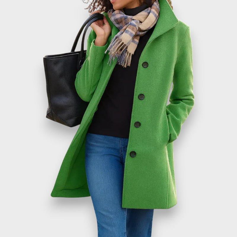 Carla | Klassischer Mantel mit eleganten Knöpfen
