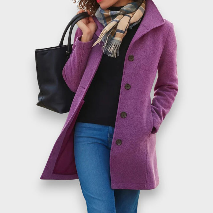 Carla | Klassischer Mantel mit eleganten Knöpfen