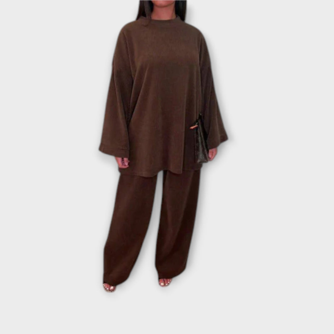 Ingrid - Set in Übergrösse - Rippenstil