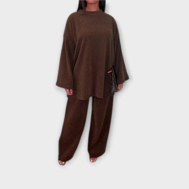 Ingrid - Set in Übergrösse - Rippenstil