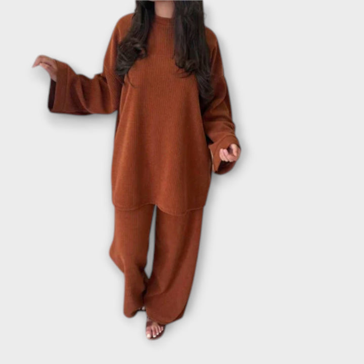 Ingrid - Set in Übergrösse - Rippenstil