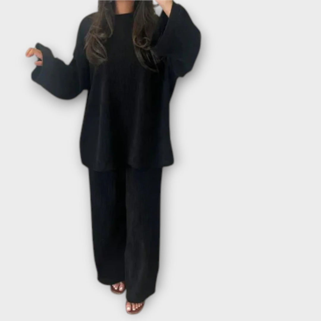 Ingrid - Set in Übergrösse - Rippenstil