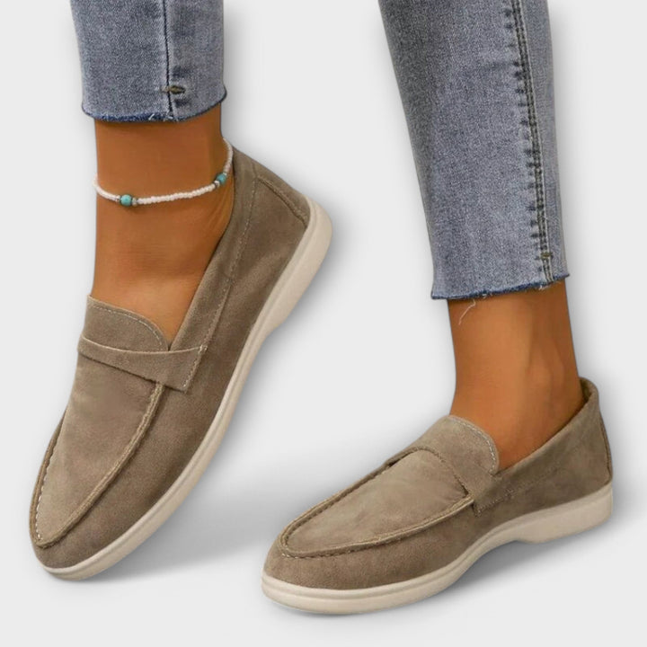 Eleganti Damen-Wildleder-Loafer