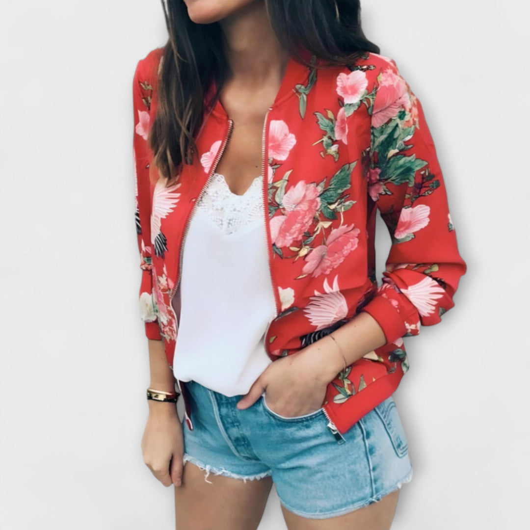 KAYLIN | STILVOLLE BLÜTENBOMBERJACKE