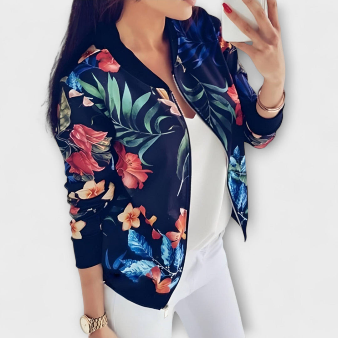 KAYLIN | STILVOLLE BLÜTENBOMBERJACKE