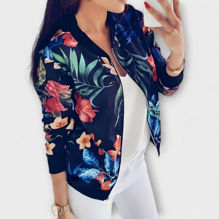 KAYLIN | STILVOLLE BLÜTENBOMBERJACKE