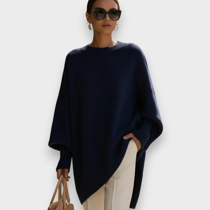 Rahel | Übergrosser Poncho-Pullover