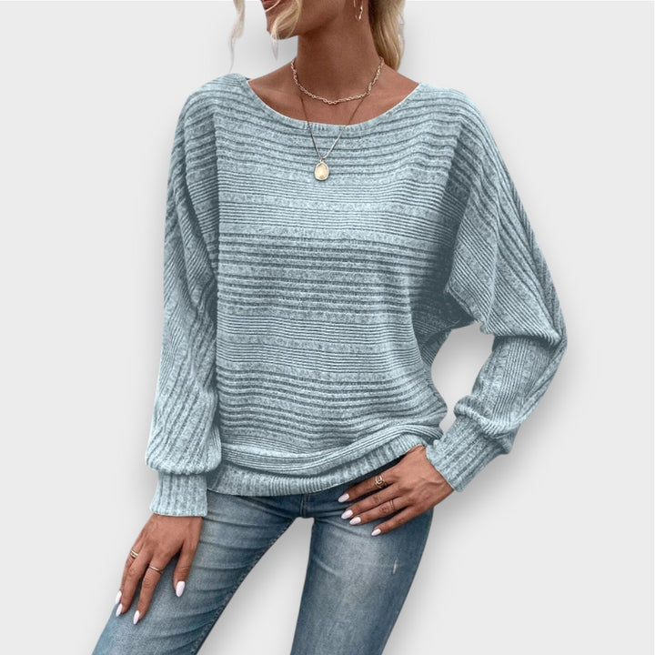 Maria | Eleganter locker geschnittener Strickpullover der den Bauch bedeckt