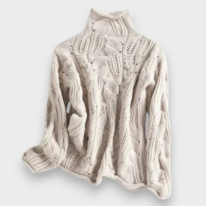 Kensia – Kaschmirpullover mit Zopfmuster