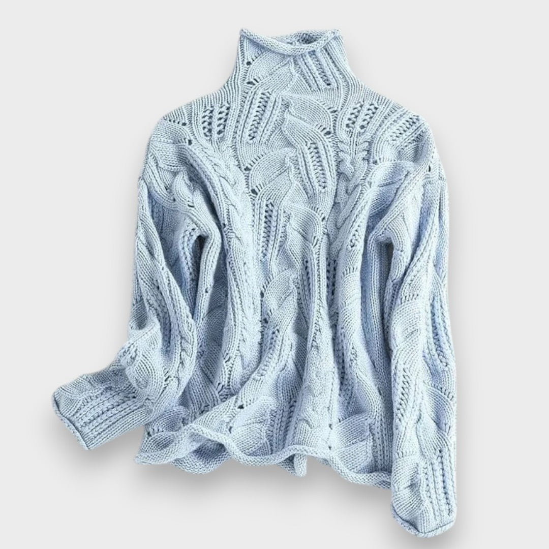 Kensia – Kaschmirpullover mit Zopfmuster