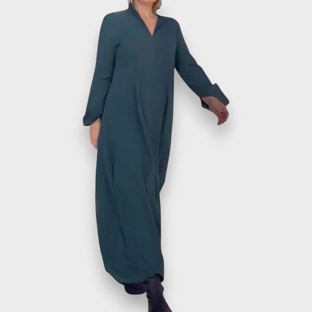 Cécile | Langes Kleid mit Seitenschlitzen