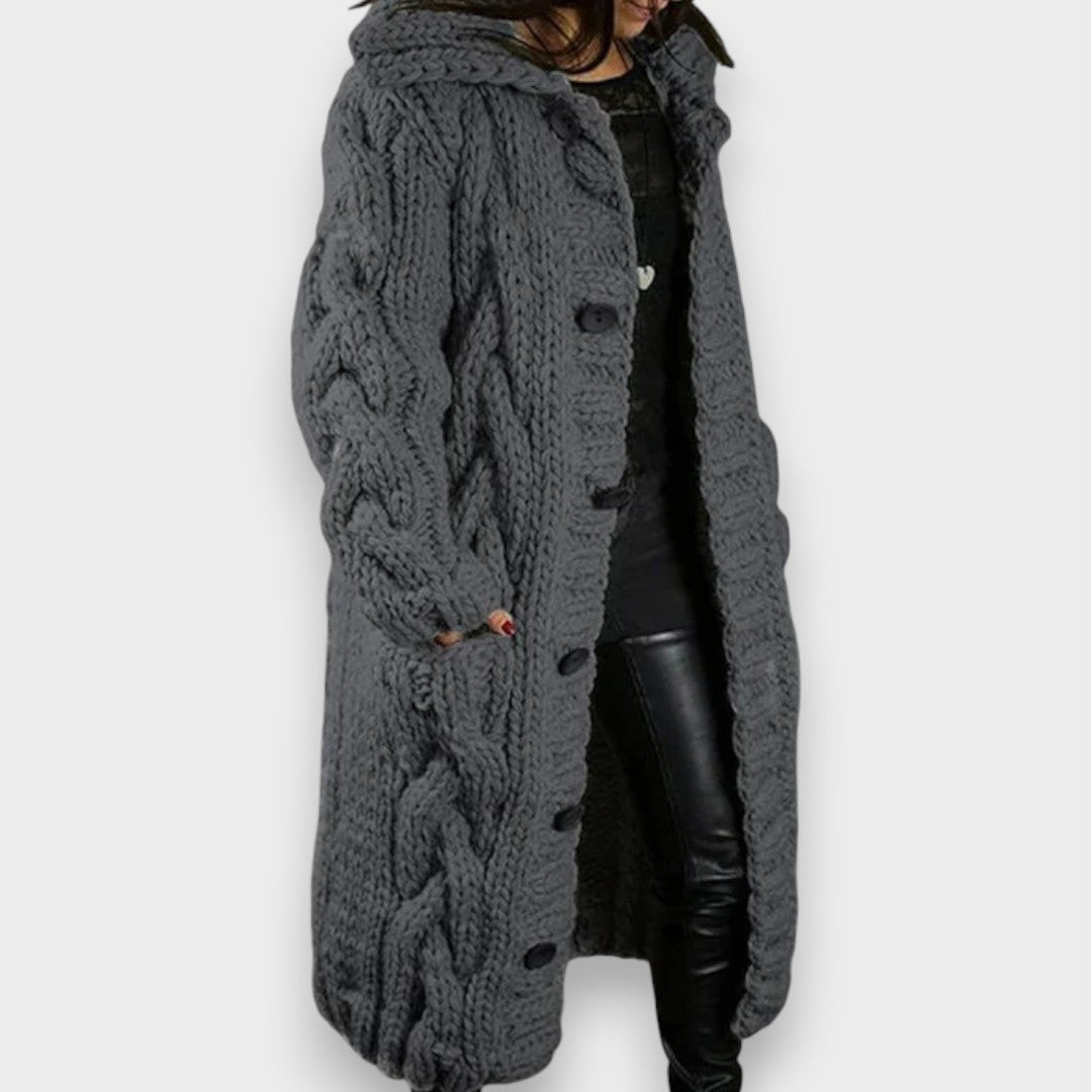 Camille | Eleganter gemütlicher Mantel mit Bauchabdeckung