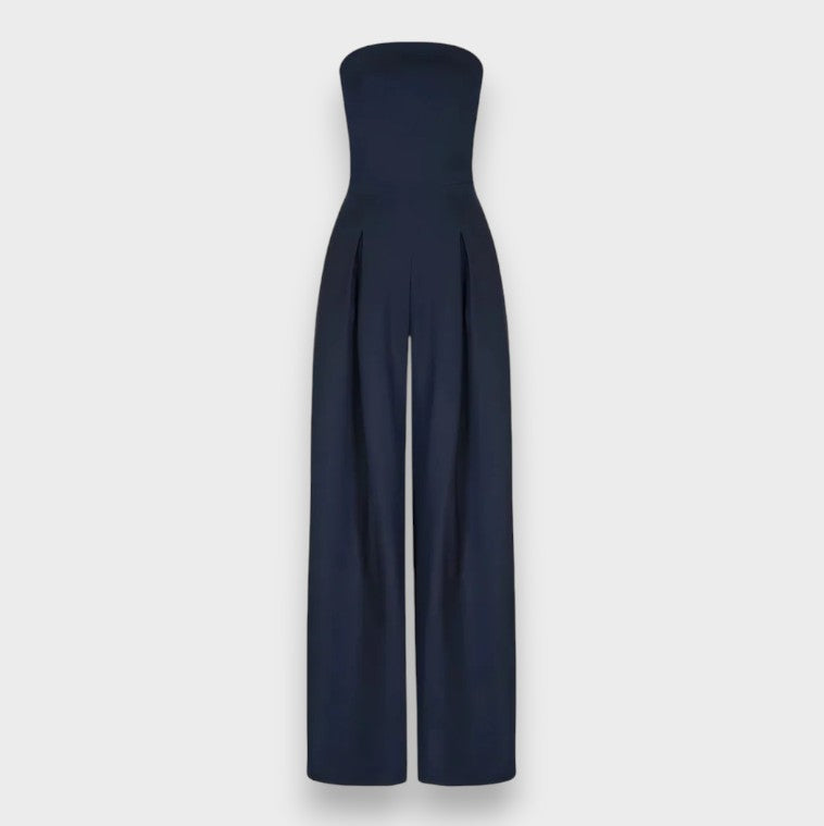 Elke | Trägerloser Jumpsuit mit weitem Bein