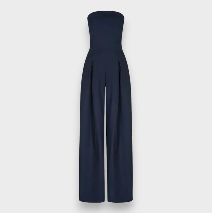 Elke | Trägerloser Jumpsuit mit weitem Bein