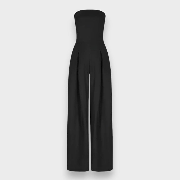 Elke | Trägerloser Jumpsuit mit weitem Bein
